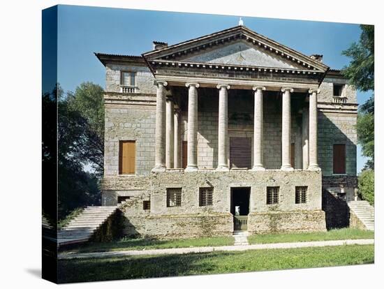 View of the Principal Facade, Built in 1559-60-Andrea Palladio-Stretched Canvas