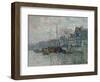 View of the Prins Hendrikkade and the Kromme Waal in Amsterdam, 1874-Claude Monet-Framed Giclee Print