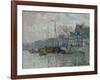 View of the Prins Hendrikkade and the Kromme Waal in Amsterdam, 1874-Claude Monet-Framed Giclee Print