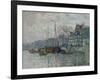 View of the Prins Hendrikkade and the Kromme Waal in Amsterdam, 1874-Claude Monet-Framed Giclee Print