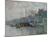 View of the Prins Hendrikkade and the Kromme Waal in Amsterdam, 1874-Claude Monet-Mounted Giclee Print