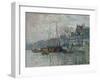 View of the Prins Hendrikkade and the Kromme Waal in Amsterdam, 1874-Claude Monet-Framed Giclee Print