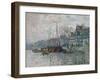 View of the Prins Hendrikkade and the Kromme Waal in Amsterdam. 1874-Claude Monet-Framed Giclee Print