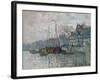 View of the Prins Hendrikkade and the Kromme Waal in Amsterdam. 1874-Claude Monet-Framed Giclee Print