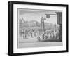 View of the procession of Marie de Medici along Cheapside, City of London, 1638 (1809)-Anon-Framed Giclee Print