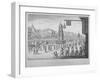 View of the procession of Marie de Medici along Cheapside, City of London, 1638 (1809)-Anon-Framed Giclee Print