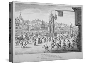 View of the procession of Marie de Medici along Cheapside, City of London, 1638 (1809)-Anon-Stretched Canvas