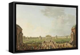 View of the Projected Foro Bonaparte, Milan, C.1800-Alessandro Sanquirico-Framed Stretched Canvas