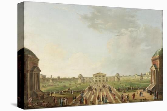 View of the Projected Foro Bonaparte, Milan, C.1800-Alessandro Sanquirico-Stretched Canvas