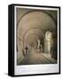 View of the (Propose) Western Archway of the Thames Tunnel, London, C1831-B Dixie-Framed Stretched Canvas