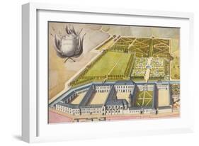 View of the Prytanee Imperial, formerly the Jesuit College in La Fleche, c.1810-null-Framed Giclee Print