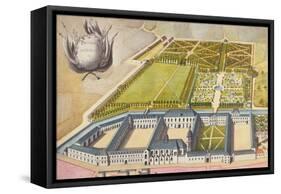 View of the Prytanee Imperial, formerly the Jesuit College in La Fleche, c.1810-null-Framed Stretched Canvas