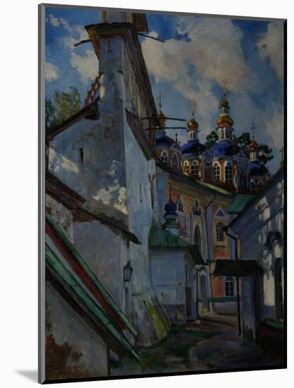 View of the Pskovo-Pechersky Monastery, 1928-Sergei Arsenyevich Vinogradov-Mounted Giclee Print