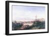 View of the Pueblo with Volcanoes-Emilio Boggio-Framed Giclee Print