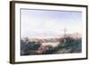 View of the Pueblo with Volcanoes-Emilio Boggio-Framed Giclee Print