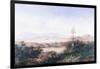 View of the Pueblo with Volcanoes-Emilio Boggio-Framed Giclee Print