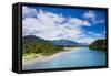 View of the Puelo River in Northern Patagonia, Chile, South America-Alex Robinson-Framed Stretched Canvas