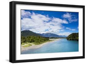 View of the Puelo River in Northern Patagonia, Chile, South America-Alex Robinson-Framed Photographic Print