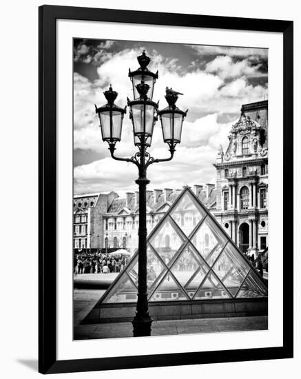 View of the Pyramid and the Louvre Museum Building, Paris, France, Europe-Philippe Hugonnard-Framed Premium Photographic Print