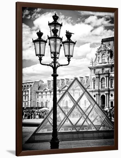 View of the Pyramid and the Louvre Museum Building, Paris, France, Europe-Philippe Hugonnard-Framed Photographic Print