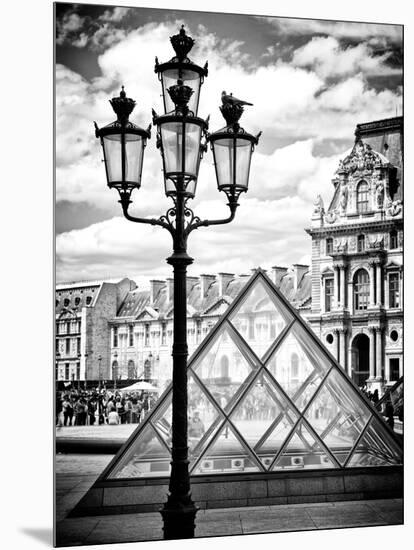 View of the Pyramid and the Louvre Museum Building, Paris, France, Europe-Philippe Hugonnard-Mounted Photographic Print