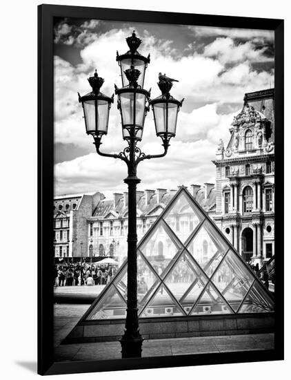 View of the Pyramid and the Louvre Museum Building, Paris, France, Europe-Philippe Hugonnard-Framed Photographic Print