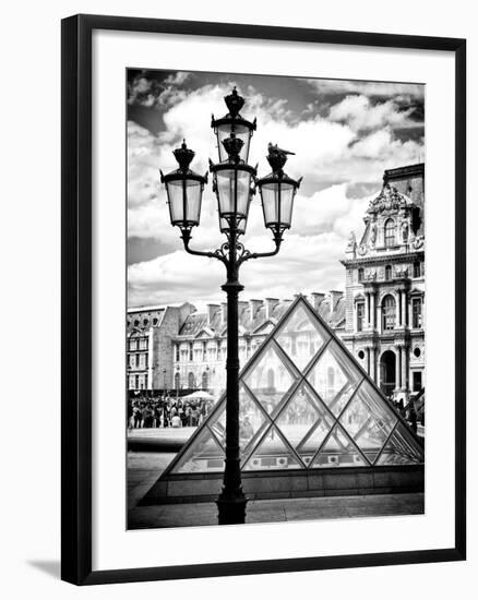 View of the Pyramid and the Louvre Museum Building, Paris, France, Europe-Philippe Hugonnard-Framed Photographic Print