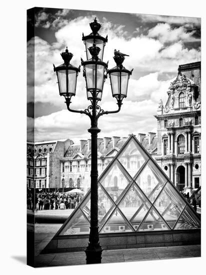 View of the Pyramid and the Louvre Museum Building, Paris, France, Europe-Philippe Hugonnard-Stretched Canvas