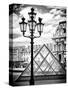 View of the Pyramid and the Louvre Museum Building, Paris, France, Europe-Philippe Hugonnard-Stretched Canvas
