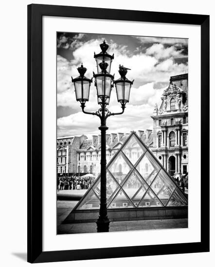 View of the Pyramid and the Louvre Museum Building, Paris, France, Europe-Philippe Hugonnard-Framed Photographic Print