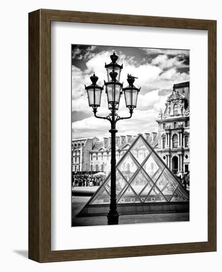 View of the Pyramid and the Louvre Museum Building, Paris, France, Europe-Philippe Hugonnard-Framed Photographic Print