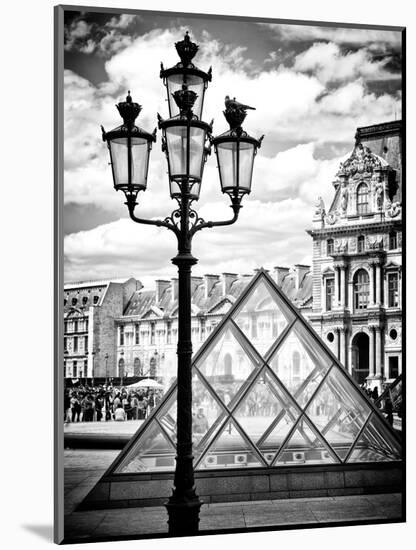 View of the Pyramid and the Louvre Museum Building, Paris, France, Europe-Philippe Hugonnard-Mounted Photographic Print