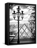 View of the Pyramid and the Louvre Museum Building, Paris, France, Europe-Philippe Hugonnard-Framed Stretched Canvas