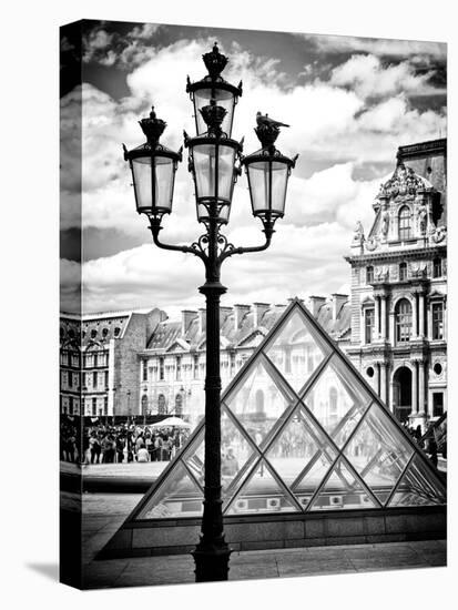 View of the Pyramid and the Louvre Museum Building, Paris, France, Europe-Philippe Hugonnard-Stretched Canvas