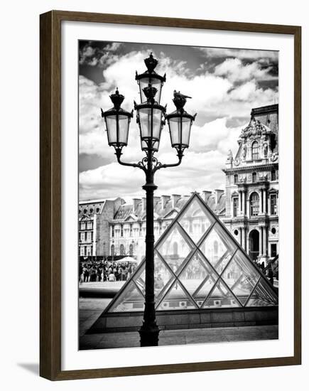 View of the Pyramid and the Louvre Museum Building, Paris, France, Europe-Philippe Hugonnard-Framed Premium Photographic Print