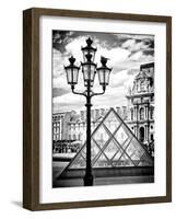 View of the Pyramid and the Louvre Museum Building, Paris, France, Europe-Philippe Hugonnard-Framed Photographic Print