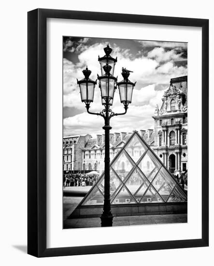 View of the Pyramid and the Louvre Museum Building, Paris, France, Europe-Philippe Hugonnard-Framed Photographic Print