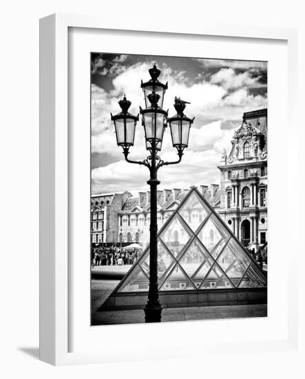 View of the Pyramid and the Louvre Museum Building, Paris, France, Europe-Philippe Hugonnard-Framed Photographic Print