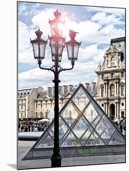 View of the Pyramid and the Louvre Museum Building, Paris, France, Europe-Philippe Hugonnard-Mounted Premium Photographic Print