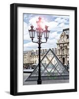 View of the Pyramid and the Louvre Museum Building, Paris, France, Europe-Philippe Hugonnard-Framed Photographic Print