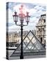 View of the Pyramid and the Louvre Museum Building, Paris, France, Europe-Philippe Hugonnard-Stretched Canvas