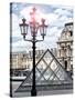 View of the Pyramid and the Louvre Museum Building, Paris, France, Europe-Philippe Hugonnard-Stretched Canvas