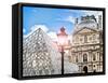 View of the Pyramid and the Louvre Museum Building, Paris, France, Europe-Philippe Hugonnard-Framed Stretched Canvas