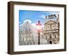 View of the Pyramid and the Louvre Museum Building, Paris, France, Europe-Philippe Hugonnard-Framed Photographic Print