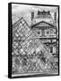 View of the Pyramid and the Louvre Museum Building, Paris, France, Europe-Philippe Hugonnard-Framed Stretched Canvas