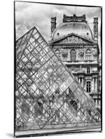 View of the Pyramid and the Louvre Museum Building, Paris, France, Europe-Philippe Hugonnard-Mounted Art Print