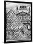 View of the Pyramid and the Louvre Museum Building, Paris, France, Europe-Philippe Hugonnard-Framed Art Print