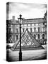 View of the Pyramid and the Louvre Museum Building, Paris, France-Philippe Hugonnard-Stretched Canvas