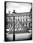 View of the Pyramid and the Louvre Museum Building, Paris, France-Philippe Hugonnard-Framed Stretched Canvas