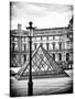 View of the Pyramid and the Louvre Museum Building, Paris, France-Philippe Hugonnard-Stretched Canvas